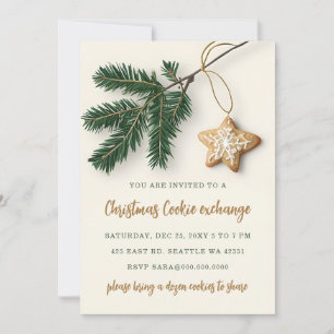 Convites Festa de Natal do Cookie Exchange