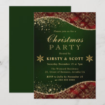 Festa de Natal do Damasco Vermelho, Verde e Dourad