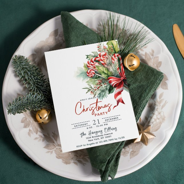 Convites Festa de Natal do Docinho Festivo Canes (Criador carregado)