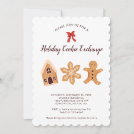 Convites Festa de Natal do Feriado de Bolachas