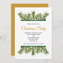 Convites Festa de Natal do Feriado de inverno em Greeneresc