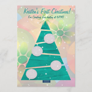 Convites Festa de Natal do FERIADO Pastel do Natal ?a