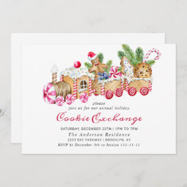 Convites Festa de Natal do Gingercake House Cookie Exchange