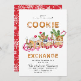 Convites Festa de Natal do Gingercake House Cookie Exchange