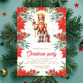 Convites Festa de Natal do Nutcracker Holiday Greenery