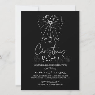 Convites Festa de Natal do Ornamento Elegante Cozy Nature