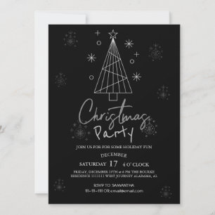 Convites Festa de Natal do Ornamento Elegante Cozy Nature