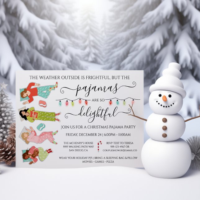 Convites Festa de Natal do Pajama (Criador carregado)