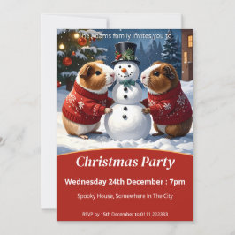 Convites Festa de Natal do Porco-guineense