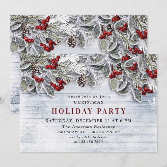 Convites Festa de Natal do Rato Russo do País (Frente/Verso)