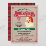 Convites Festa de Natal do Retro Santa Claus, antiga rustic<br><div class="desc">[Todos os textos são editáveis, exceto "comer, beber e Feliz Natal"]Obtenha este design de na moda agora! Ocasião: Festa de Natal, festa de Papais noeis, festa de quarteirão, evento de igreja e caridade, aquecimento doméstico, festa de aposentadoria, casa abertaTema: Natal, Estilo Papai Noel: retro, vintage, rústicaCores: vermelho, verde, tanGraphics: vintage...</div>