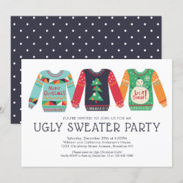 Convites Festa de Natal do "Tackly Ugly Sweater"