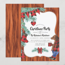 Festa de Natal do Urso Lumberjack com Xadrez de Bú