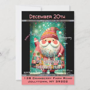 Convites Festa de Natal do Whimsey Santa Claus Cutie