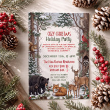 Festa de Natal dos Animais da Floresta Aconchegant