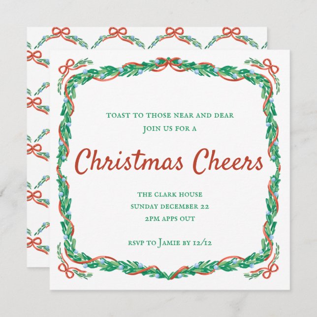 Convites Festa de Natal dos Felizes e Arcos (Frente/Verso)