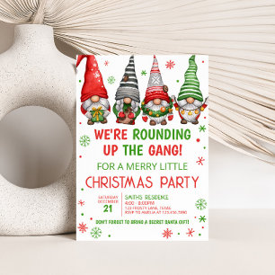 Convites Festa de Natal dos Gnomos de Natal