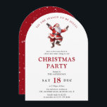 Convites Festa de Natal dos Papais noeis<br><div class="desc">Esta é a estação para ser a Jolly! Convide amigos e familiares a se juntarem à alegria festiva com este simples,  mas tradicional convite de festas de natal santa claus. Todo texto é fácil de personalizar com seus próprios detalhes de evento.</div>
