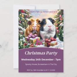 Convites Festa de Natal dos Porcos da Guiné