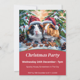 Convites Festa de Natal dos Porcos papais noeis