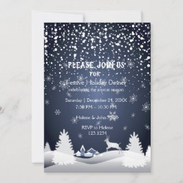 Convites Festa de Natal e feliz ano novo