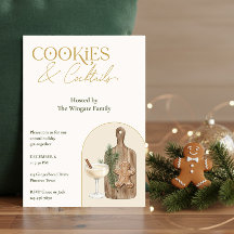 Festa de Natal Elegante de Cookies e Coquetéis