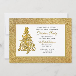 Convites Festa de Natal elegante de Natal