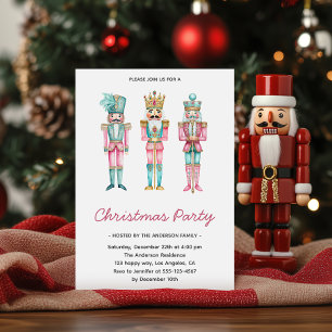 Convites Festa de Natal Elegante Nutcracker