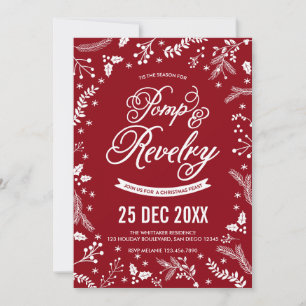 Convites Festa de Natal em Berries, em Cherry