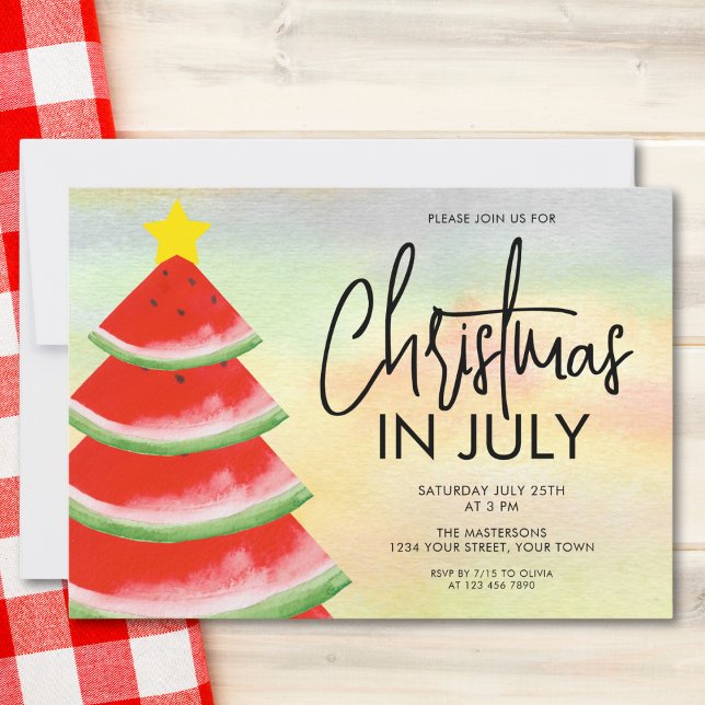 Convites Festa de Natal em Julho (Criador carregado)