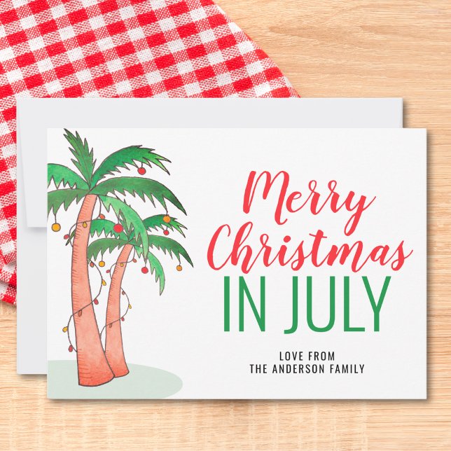 Convites Festa de Natal em Julho de Verão (Criador carregado)