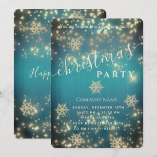 Convites Festa de Natal empresarial de luxo