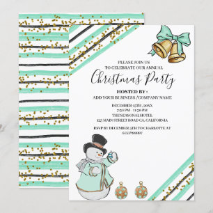 Convites Festa de Natal Engraçada no Escritório Corporativo