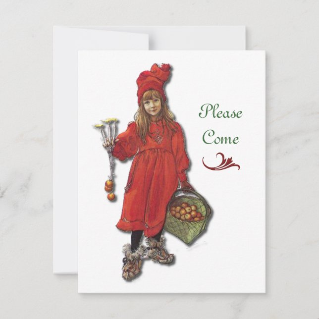 Convites Festa de Natal escandinava (Frente)