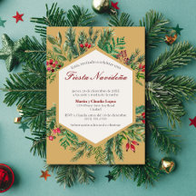 Festa de Natal Espanhola Clássica Chique Fofa Nata