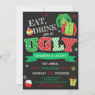 Convites Festa de Natal Feia