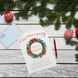 Convites Festa de Natal feliz e Brilhante