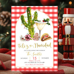 Convites Festa de Natal Feliz Navidad Mexicana de Ginga Ver
