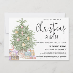 Convites Festa de Natal Feriada em Verde Bonito Dão de pres