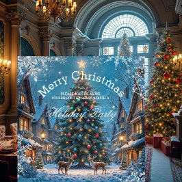 Convites Festa de Natal Festa de Natal Reinados de inverno 