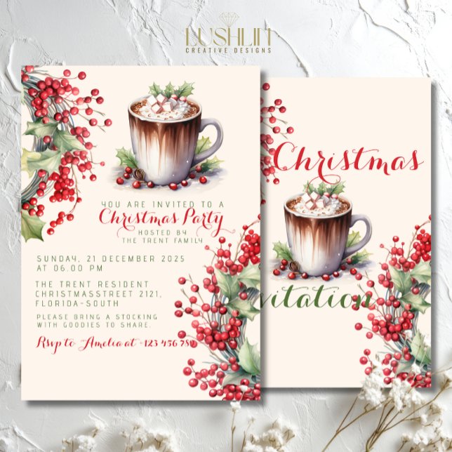 Convites Festa de Natal Festiva Felebração (Criador carregado)