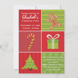 Convites Festa de Natal Festiva para Crianças Bonitas