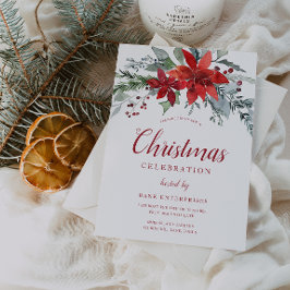 Convites Festa de Natal Festiva Vermelha e Verde