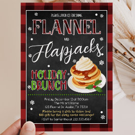 Convites Festa de Natal Flannels Flapjacks