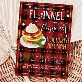 Convites Festa de Natal Flannels Flapjacks