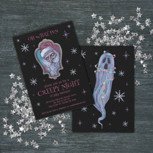 Convites Festa de Natal Halloween (Criador carregado)