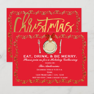 Convites Festa de Natal Jantar de Confraternização Coma Beb