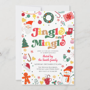 Convites Festa de Natal Jingle And Mingle
