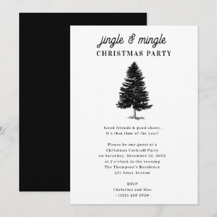 Convites Festa de Natal Jingle and Mingle
