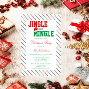 Convites Festa de Natal Jingle e Mingle